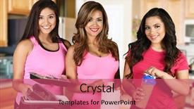  Presentation with meals - Slides having prep - women working together on prepping background and a coral colored foreground