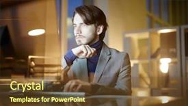  Presentation with financial - Presentation theme enhanced with preparation business plans entrepreneurs - bearded young financial manager preparing background and a  colored foreground