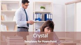  Presentation with black male female fashion - Beautiful theme featuring preparation lectures - male lecturer giving lecture backdrop and a coral colored foreground