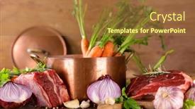  Presentation with traditional - Amazing slides having preparation-of-french-traditional-pot backdrop and a red colored foreground