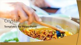  Presentation with traditional - Presentation design consisting of preparation-of-traditional-sri-lankan background and a yellow colored foreground