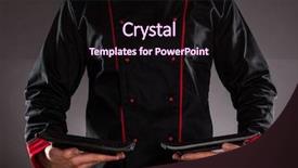  Presentation with food preparation - PPT theme featuring preparation ready for product placement background and a wine colored foreground