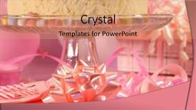  Presentation with birthday party - Amazing slide set having preparations-for-a-birthday-party backdrop and a coral colored foreground