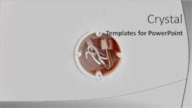  Presentation with cables - Presentation theme having prepared-socket-on-the-wall background and a light gray colored foreground