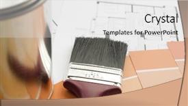  Presentation with architectural acoustics - Presentation theme enhanced with prepares the architectural floorplan background and a white colored foreground