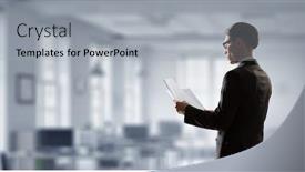  Presentation with financial report - Colorful theme enhanced with preparing-annual-financial-report-mixed backdrop and a light gray colored foreground