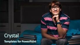  Presentation with young college student diagnosis of chlamydia - PPT theme having preparing for exams at night background and a  colored foreground