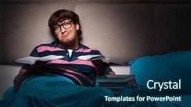  Presentation with night - PPT layouts consisting of preparing for exams at night background and a  colored foreground