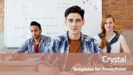  Presentation with lesson of prepositional phrase grade 5 - Presentation theme with preparing for lesson or seminar background and a coral colored foreground