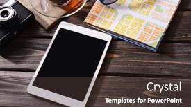  Presentation with ticket - Slide set featuring preparing-for-travel-reservation-ticket background and a tawny brown colored foreground