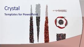  Presentation with spicy food - Amazing theme having preparing homemade food in geometric backdrop and a sky blue colored foreground