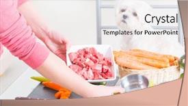  Presentation with organic - Presentation design having preparing natural natural organic food background and a white colored foreground