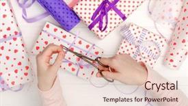  Presentation with new years - Amazing presentation theme having prepearing gifts together for birthday backdrop and a  colored foreground