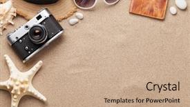  Presentation with passport travel - Cool new presentation theme with preperous - travel vacation background concept backdrop and a coral colored foreground