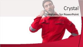  Presentation with automobile - Colorful slide deck enhanced with preplacement talk - funny automobile mechanic with wrench backdrop and a light gray colored foreground