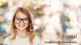  Presentation with education cute - Amazing slide deck having prescholar - education school and vision concept backdrop and a lemonade colored foreground