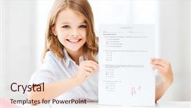  Presentation with school - Cool new PPT theme with prescholar - education and school concept backdrop and a lemonade colored foreground