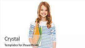  Presentation with school - Presentation design enhanced with prescholar - education and school concept background and a  colored foreground