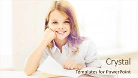  Presentation with school - Beautiful PPT theme featuring prescholar - education and school concept backdrop and a  colored foreground