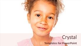  Presentation with 4 years old children and doctor - Presentation design having prescholar - smiling five years old adorable background and a lemonade colored foreground