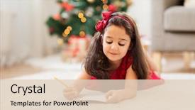  Presentation with christmas holidays - Presentation featuring preschool - christmas holidays and childhood concept background and a lemonade colored foreground