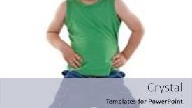  Presentation with fashion show - PPT layouts featuring preschool-boy-posing-for-kids background and a light blue colored foreground