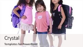  Presentation with future education - Presentation theme having preschool dayschool - going to school is your background and a sky blue colored foreground