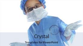  Presentation with scrubs - Amazing slide set having preschool doctor prepped for surgery backdrop and a teal colored foreground