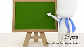  Presentation with preschool - Cool new slides with preschool kid presenting a star backdrop and a soft green colored foreground