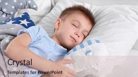  Presentation with whale - Audience pleasing PPT theme consisting of preschool stars - little boy with toy whale backdrop and a coral colored foreground