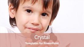  Presentation with blackberry - PPT theme featuring preschool stem - little cute white kid background and a coral colored foreground