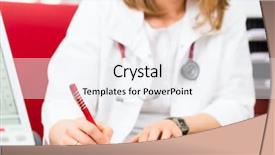  Presentation with medical desk - Presentation consisting of prescribe drugs - young gynaecologist writing medical prescription background and a white colored foreground