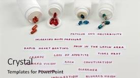  Presentation with drug interaction - Amazing presentation theme having prescription drug lottery close-up backdrop and a light gray colored foreground