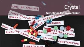  Presentation with lottery - Presentation theme having prescription drug lottery on black background and a gray colored foreground