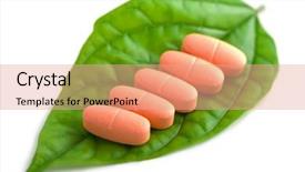  Presentation with green chemistry - Amazing PPT theme having prescription pills over green backdrop and a  colored foreground