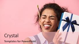  Presentation with environmental awareness gif image - Cool new presentation theme with present gift box showing tongue backdrop and a lemonade colored foreground