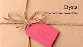  Presentation with christmas gift wrap - Presentation theme with present the package is wrap background and a coral colored foreground