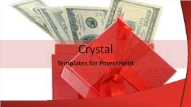  Presentation with present history - Presentation design consisting of present background and a red colored foreground