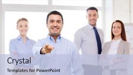  Presentation with company presentation - Colorful presentation design enhanced with invitation company presentation - business and office concept backdrop and a  colored foreground