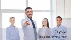  Presentation with company presentation - Cool new PPT theme with invitation company presentation - business and office concept backdrop and a  colored foreground