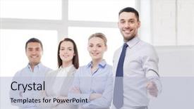  Presentation with company presentation - Slides featuring invitation company presentation - business and office concept background and a  colored foreground