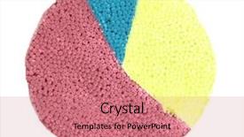  Presentation with bright colorful candy isolated - Slide deck enhanced with nest made from candy background and a soft green colored foreground