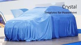  Presentation with image of car racing - Audience pleasing presentation design consisting of presentation covers - image of cars backdrop and a light blue colored foreground