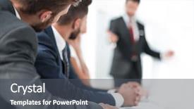  Presentation with project manager - Audience pleasing presentation theme consisting of presentation for the business team backdrop and a dark gray colored foreground