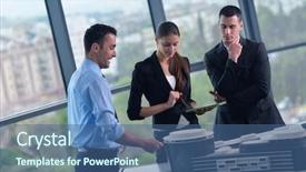  Presentation with building plans - Audience pleasing slide deck consisting of presentation in bright modern backdrop and a ocean colored foreground