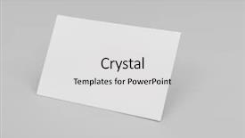  Presentation with business card - Slide set with presentation name - blank business card with soft background and a light gray colored foreground