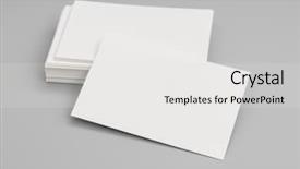  Presentation with business card - Slides having presentation name - blank business card with soft background and a white colored foreground