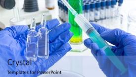  Presentation with placebo effect - PPT theme enhanced with presentation of placebo in form background and a light blue colored foreground