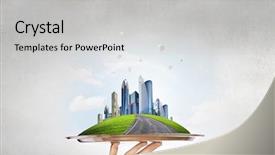  Presentation with real estate prices - PPT layouts enhanced with presentation of real estate project background and a  colored foreground