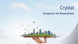  Presentation with real estate tax - Presentation theme with presentation of real estate project background and a  colored foreground